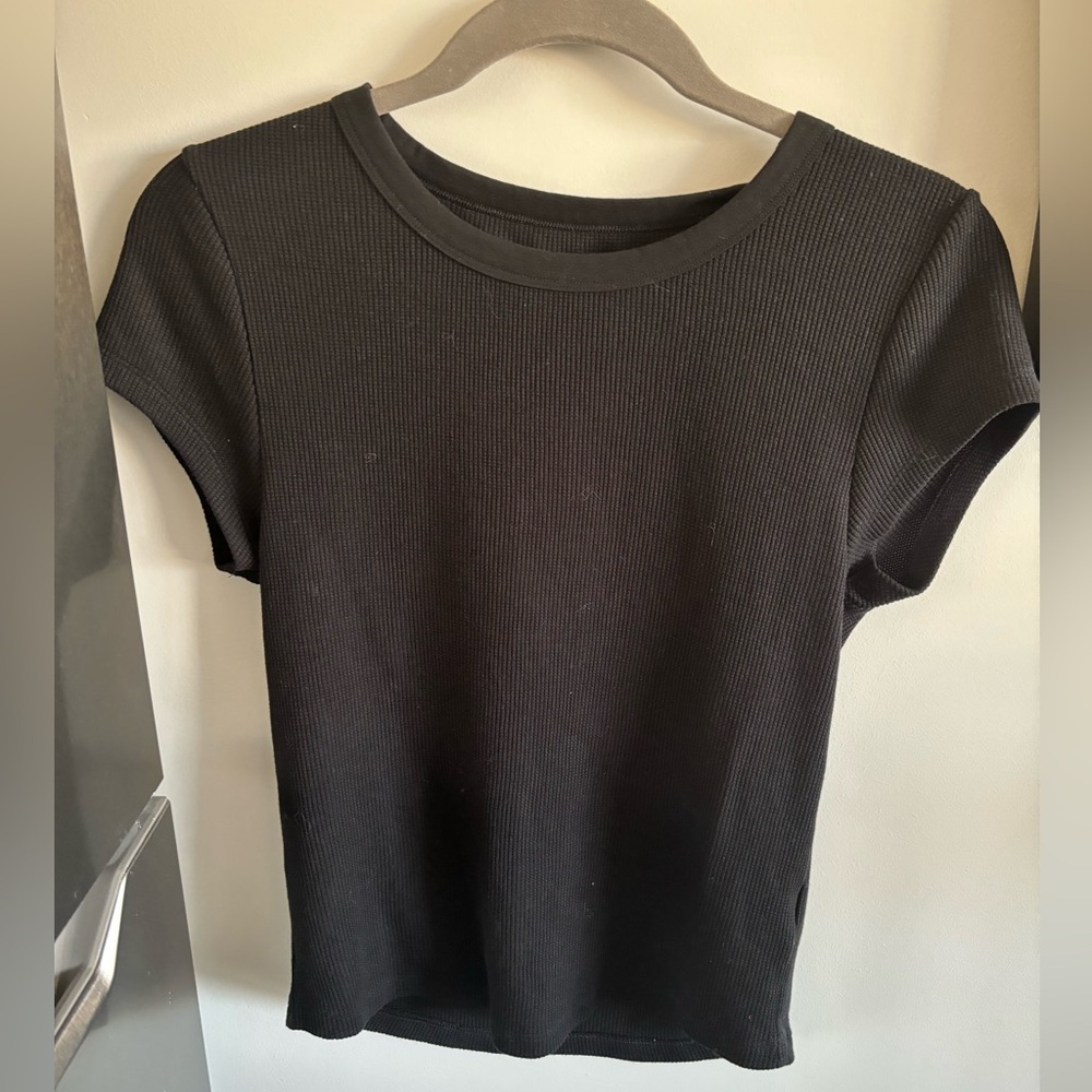 Waffle Cap Sleeve Baby Tee